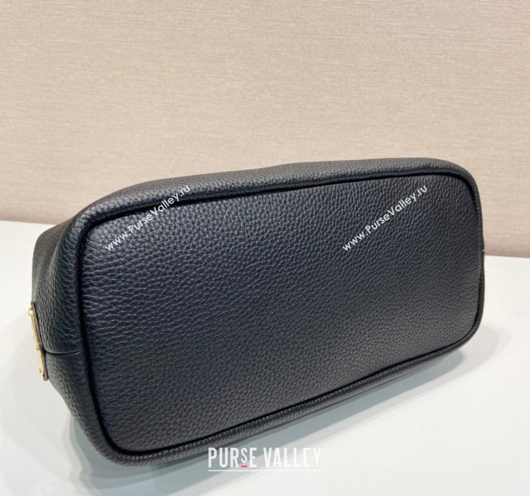 Prada Grained Leather Tote Bag 1BC384 Black 2024 (YZ-240312116)