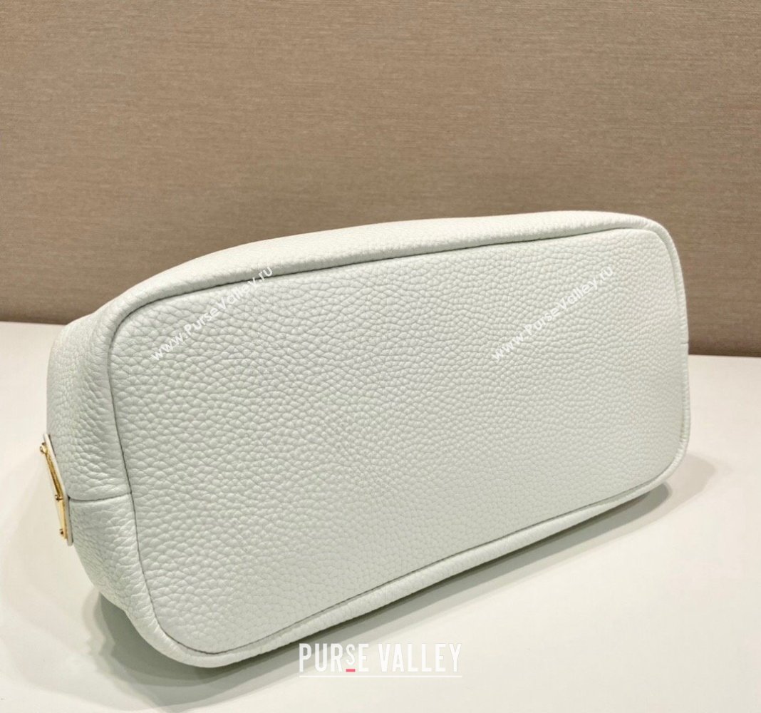 Prada Grained Leather Tote Bag 1BC384 White 2024 (YZ-240312117)