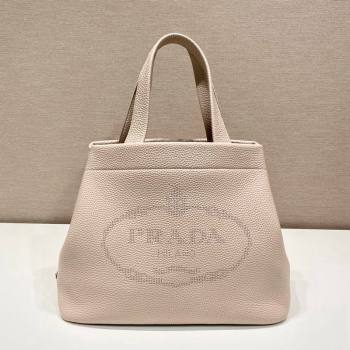 Prada Grained Leather Tote Bag 1BC384 Pink 2024 (YZ-240312118)