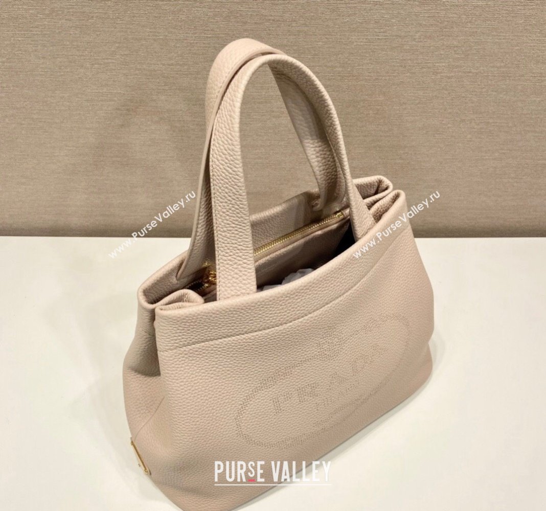 Prada Grained Leather Tote Bag 1BC384 Pink 2024 (YZ-240312118)