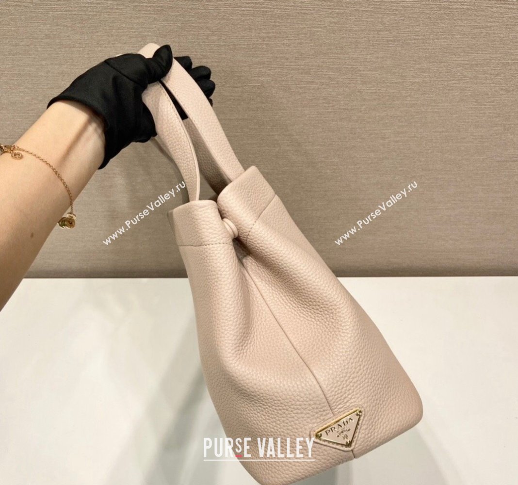 Prada Grained Leather Tote Bag 1BC384 Pink 2024 (YZ-240312118)
