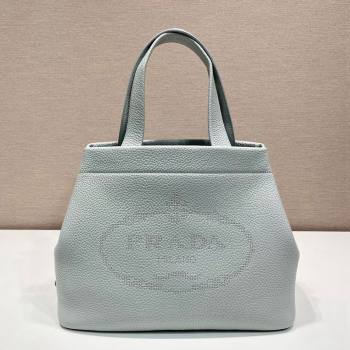 Prada Grained Leather Tote Bag 1BC384 Grey 2024 (YZ-240312119)
