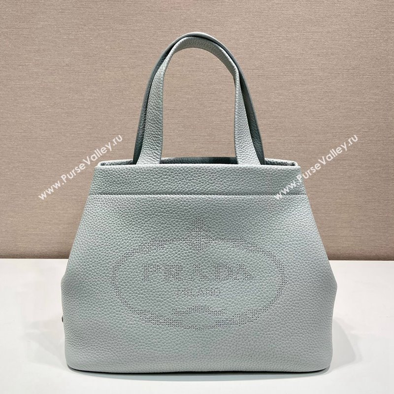 Prada Grained Leather Tote Bag 1BC384 Grey 2024 (YZ-240312119)