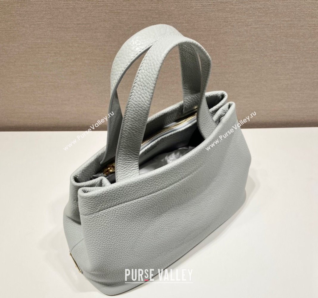 Prada Grained Leather Tote Bag 1BC384 Grey 2024 (YZ-240312119)
