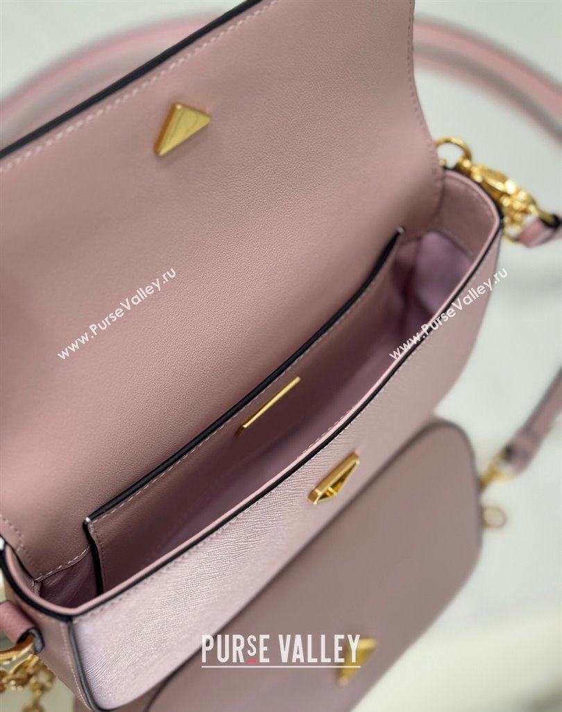 Prada Saffiano leather mini-bag 1BD356 Pink 2024 (YZ-240416071)