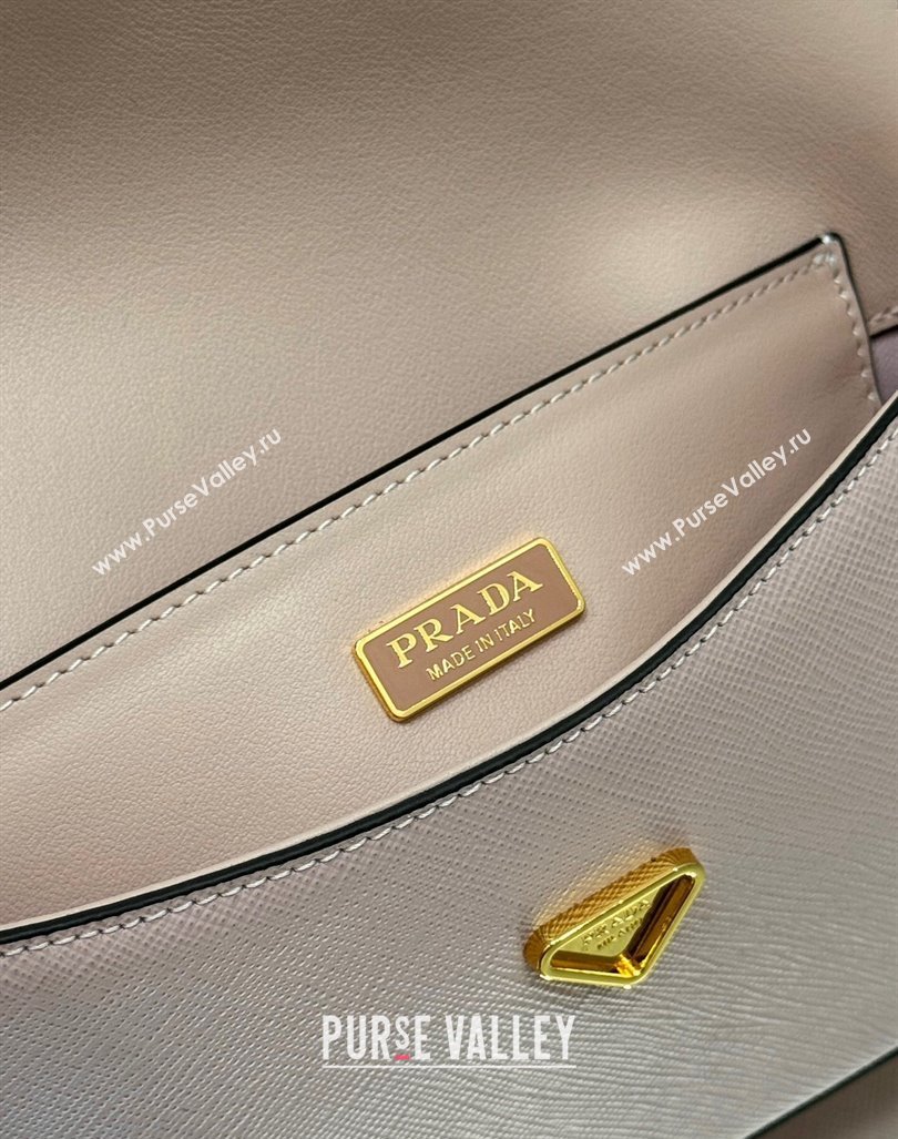 Prada Saffiano leather mini-bag 1BD356 Pink 2024 (YZ-240416071)