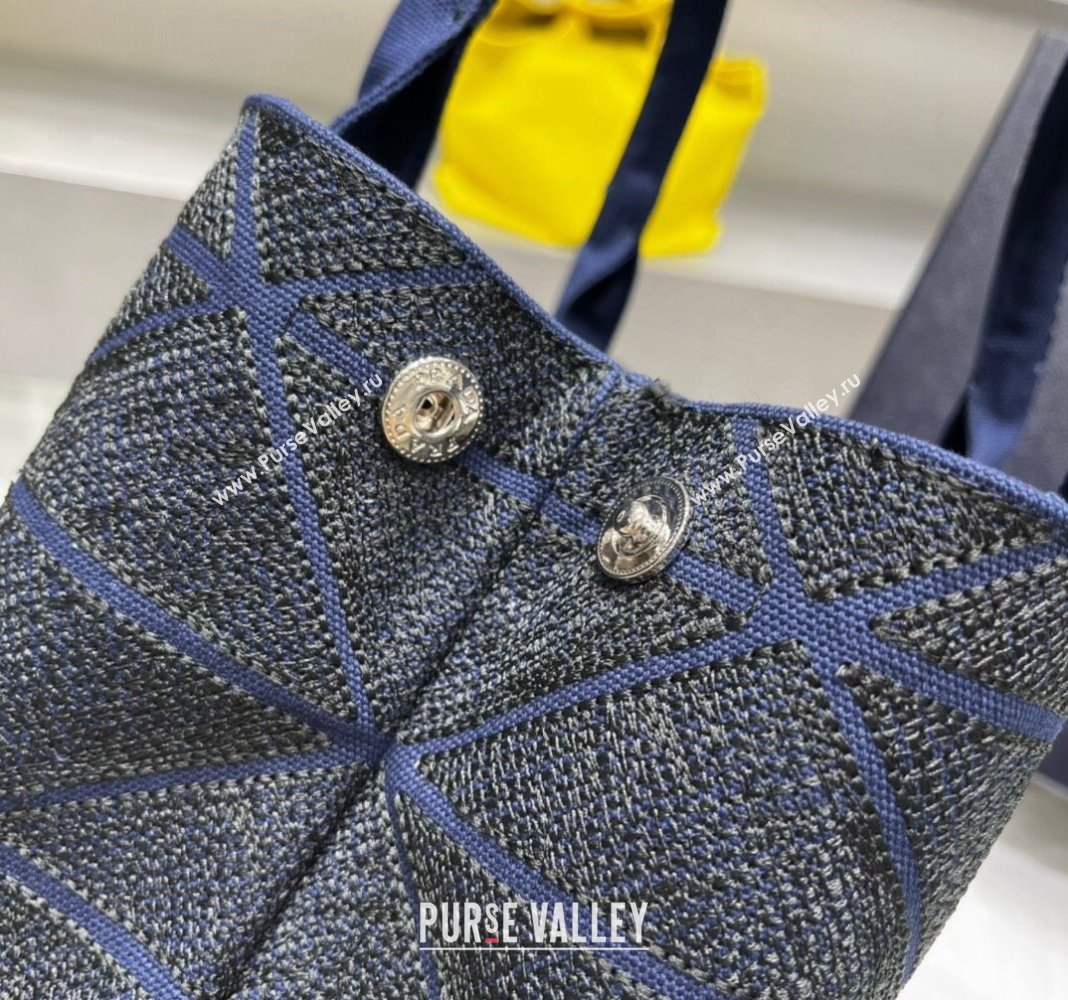 Prada Quilted Cotton Canvas Tote bag 1BG439 Blue 2024 (YZ-240417012)