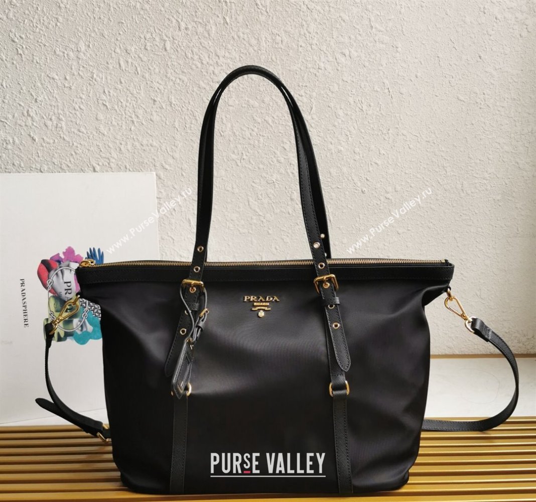 Prada Nylon Tote Bag 1BD425 Black 2024 (YZ-240416048)