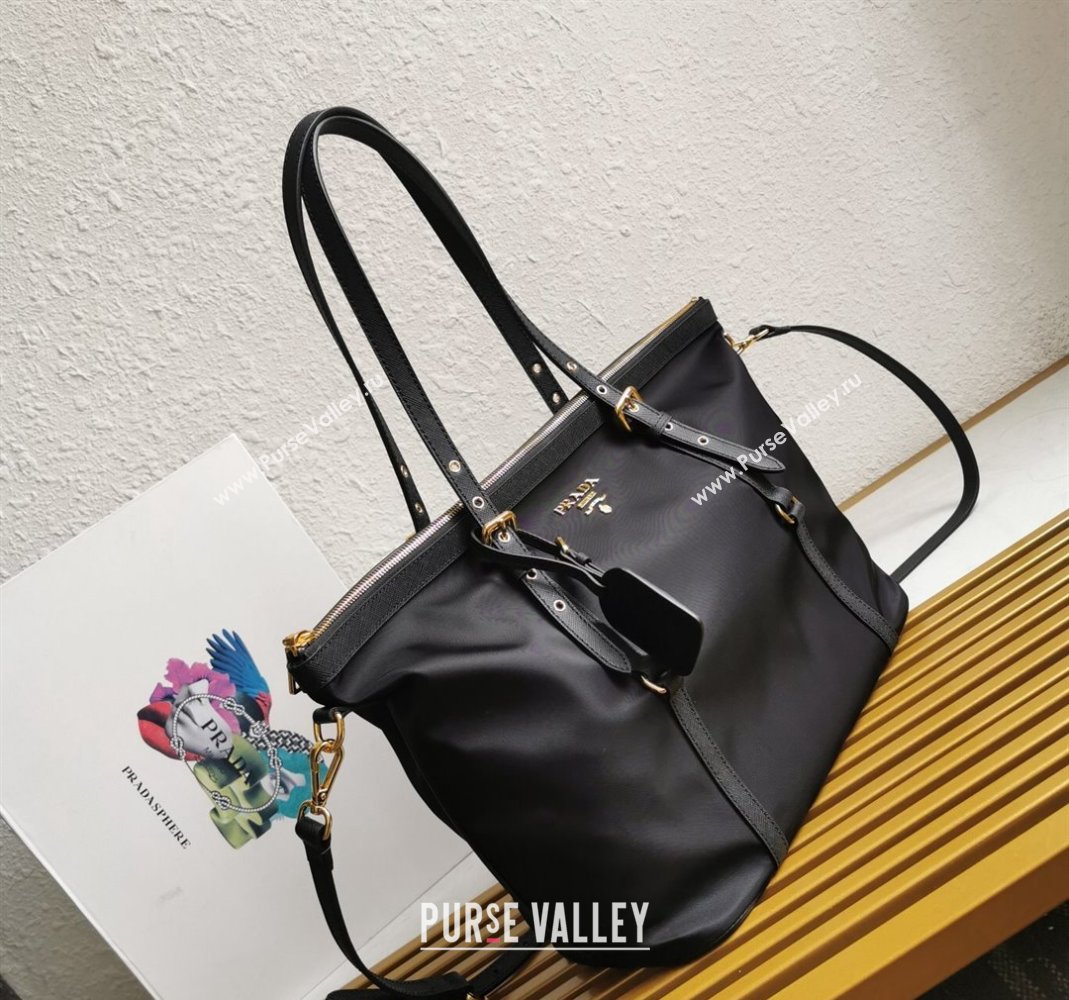 Prada Nylon Tote Bag 1BD425 Black 2024 (YZ-240416048)