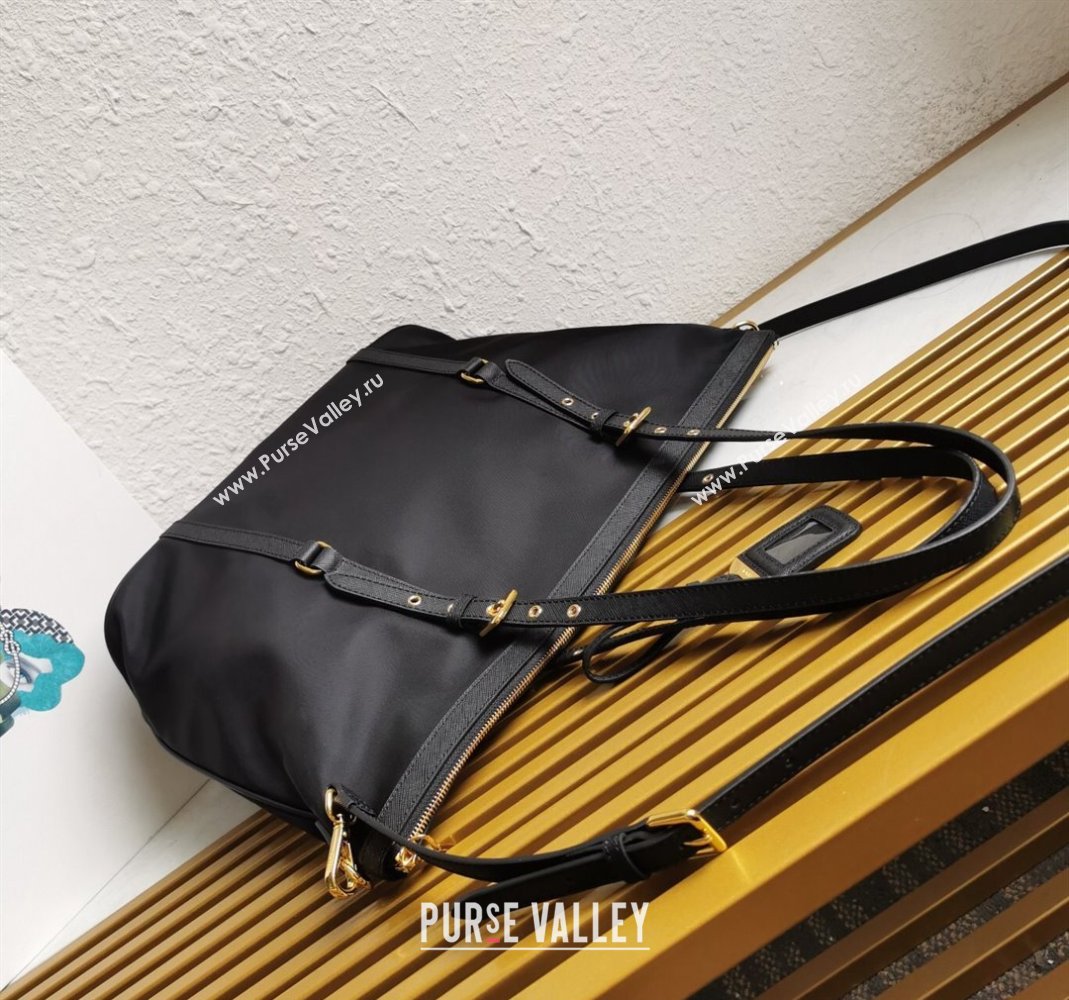 Prada Nylon Tote Bag 1BD425 Black 2024 (YZ-240416048)