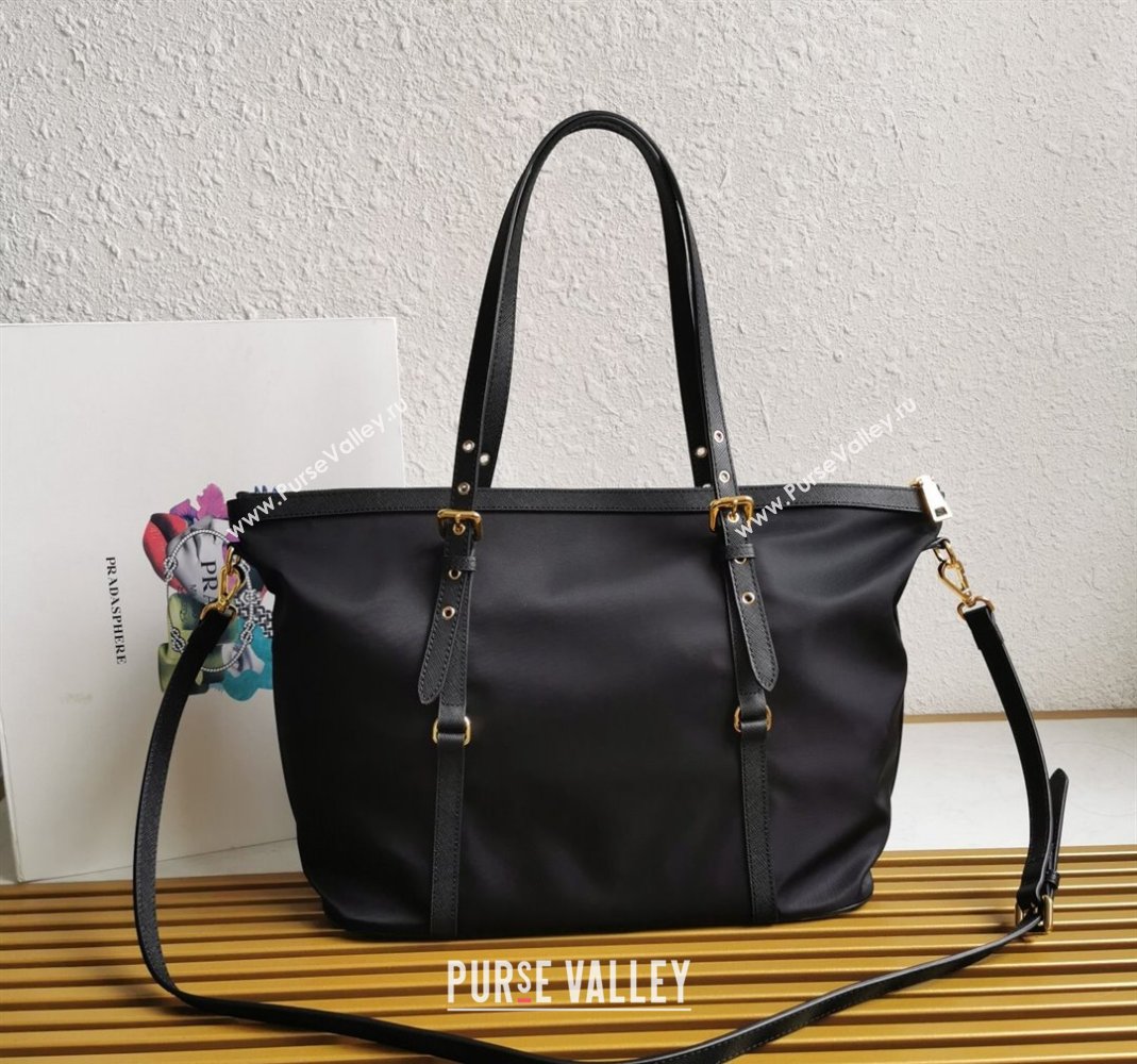 Prada Nylon Tote Bag 1BD425 Black 2024 (YZ-240416048)
