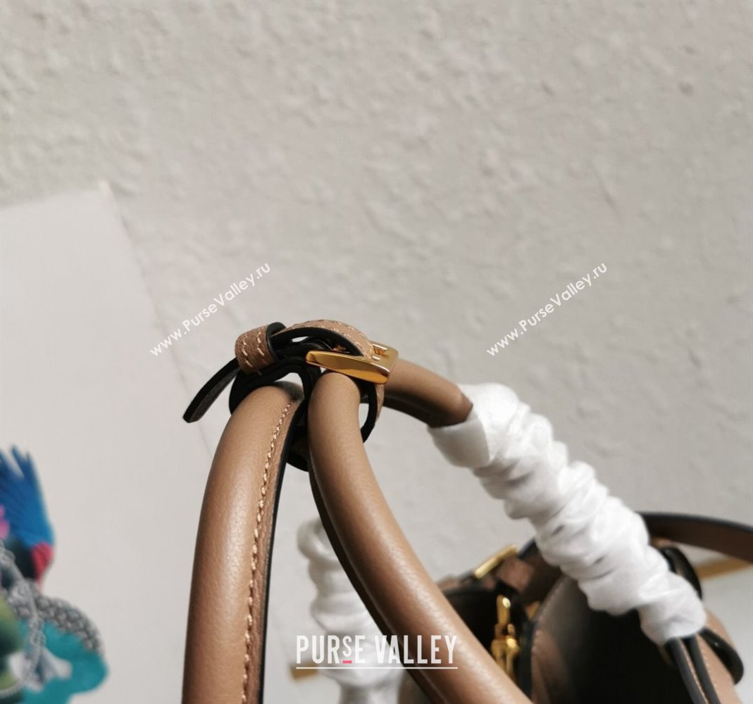 Prada Buckle small leather handbag with double belt Powder Beige 2024 1BA418 (YZ-240416043)