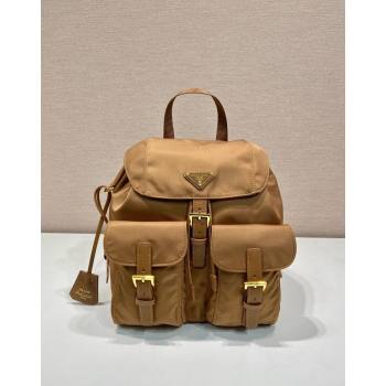 Prada Small Nylon Backpack bag 1BZ677 Cork Beige 2024 (YZ-240416033)