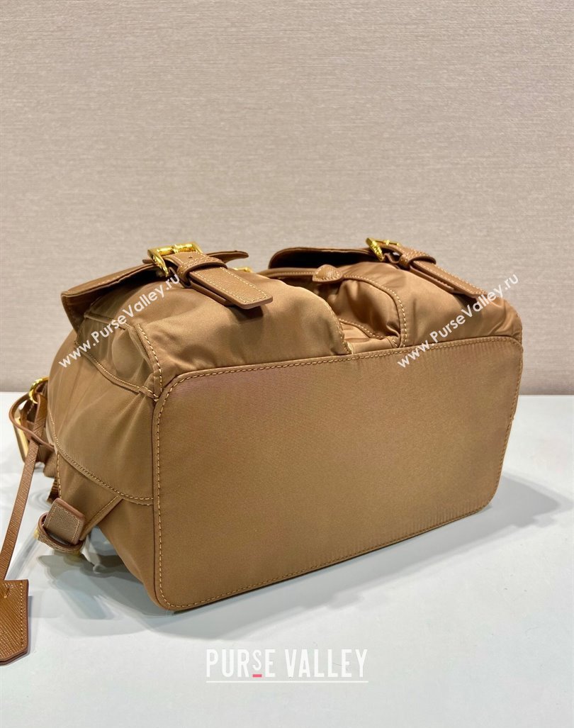 Prada Small Nylon Backpack bag 1BZ677 Cork Beige 2024 (YZ-240416033)
