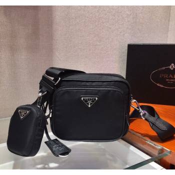 Prada Nylon Crossbody Mini Bag Black 2024 1BH107 (YZ-240416057)