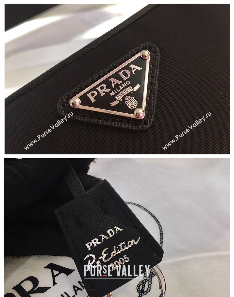 Prada Nylon Crossbody Mini Bag Black 2024 1BH107 (YZ-240416057)