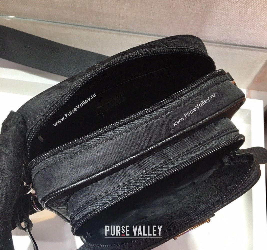 Prada Nylon Crossbody Mini Bag Black 2024 1BH107 (YZ-240416057)