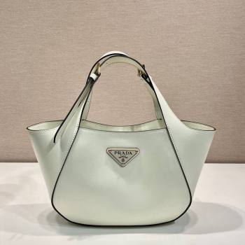 Prada medium leather tote bag 1BG483 White 2024 (YZ-240416059)