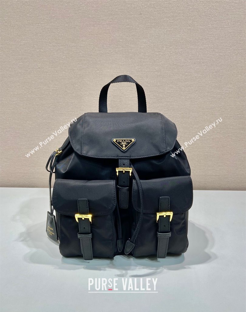 Prada Small Nylon Backpack Bag 1BZ677 Black/Gold 2024 (YZ-240416034)