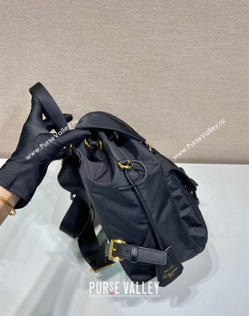 Prada Small Nylon Backpack Bag 1BZ677 Black/Gold 2024 (YZ-240416034)