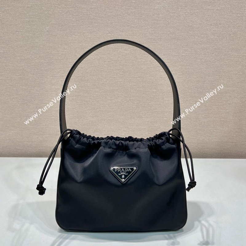 Prada Nylon Small Shoulder Bag B6249 Black 2024 (YZ-240416064)
