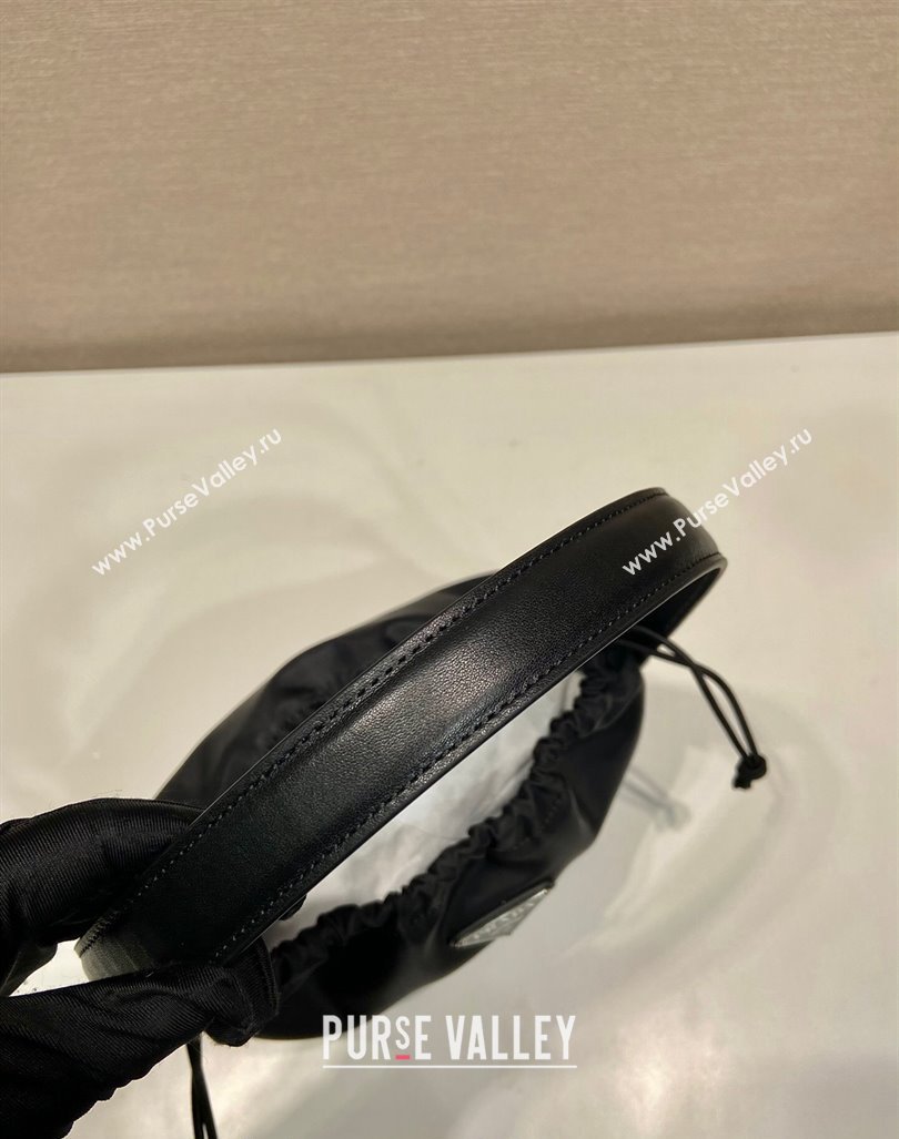 Prada Nylon Small Shoulder Bag B6249 Black 2024 (YZ-240416064)