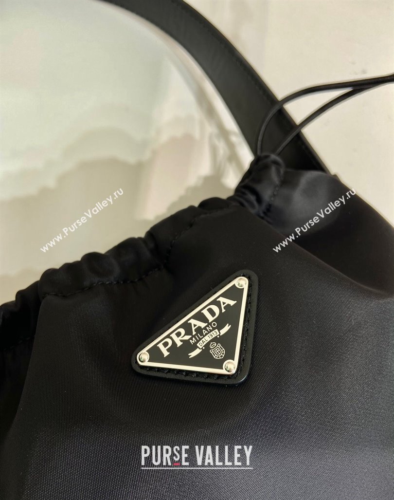 Prada Nylon Small Shoulder Bag B6249 Black 2024 (YZ-240416064)