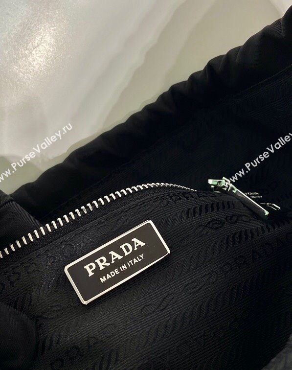 Prada Nylon Small Shoulder Bag B6249 Black 2024 (YZ-240416064)