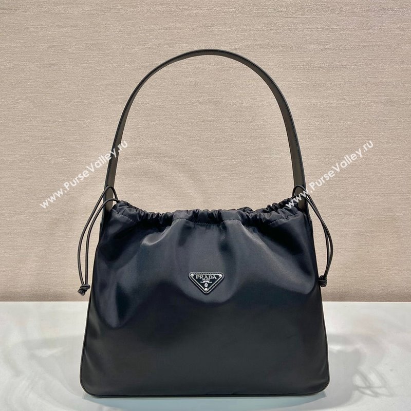 Prada Nylon Large Shoulder Bag B6250 Black 2024 (YZ-240416065)