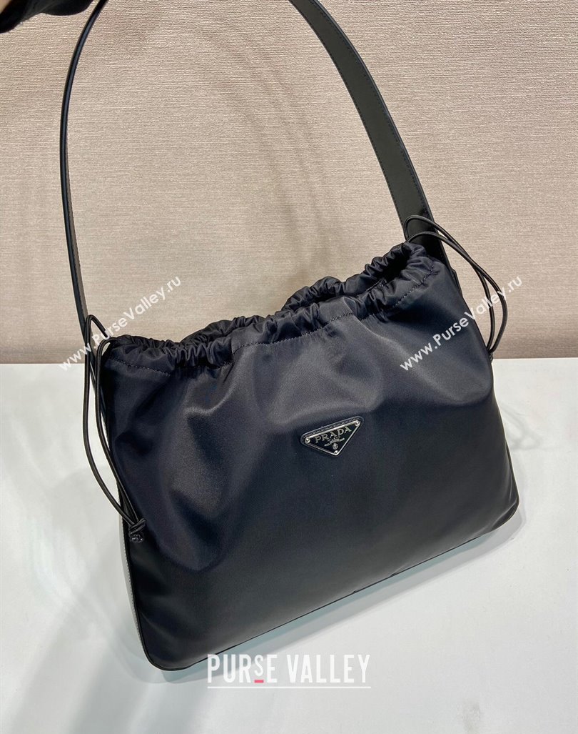 Prada Nylon Large Shoulder Bag B6250 Black 2024 (YZ-240416065)