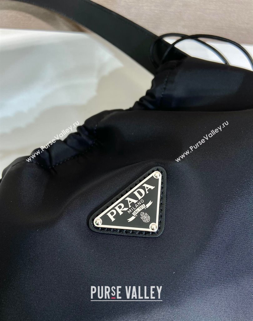 Prada Nylon Large Shoulder Bag B6250 Black 2024 (YZ-240416065)