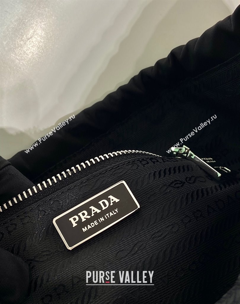 Prada Nylon Large Shoulder Bag B6250 Black 2024 (YZ-240416065)