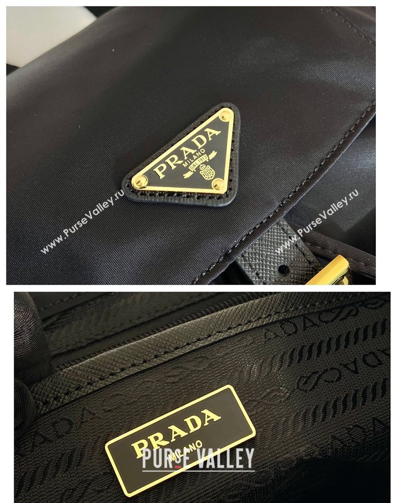 Prada Small Nylon Backpack Bag 1BZ677 Black/Gold 2024 (YZ-240416034)