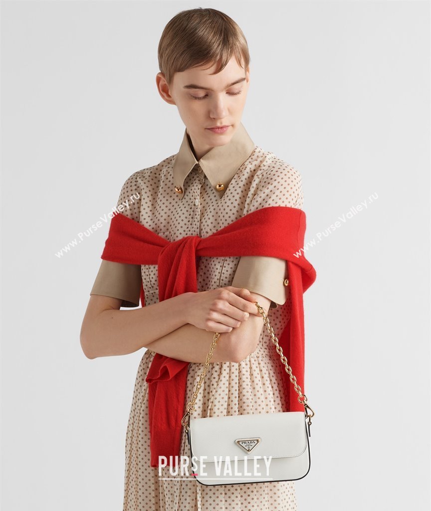 Prada Saffiano leather mini-bag 1BD356 Black 2024 (YZ-240416070)