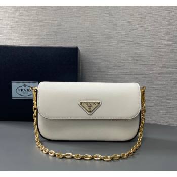 Prada Saffiano leather mini-bag 1BD356 White 2024 (YZ-240416069)
