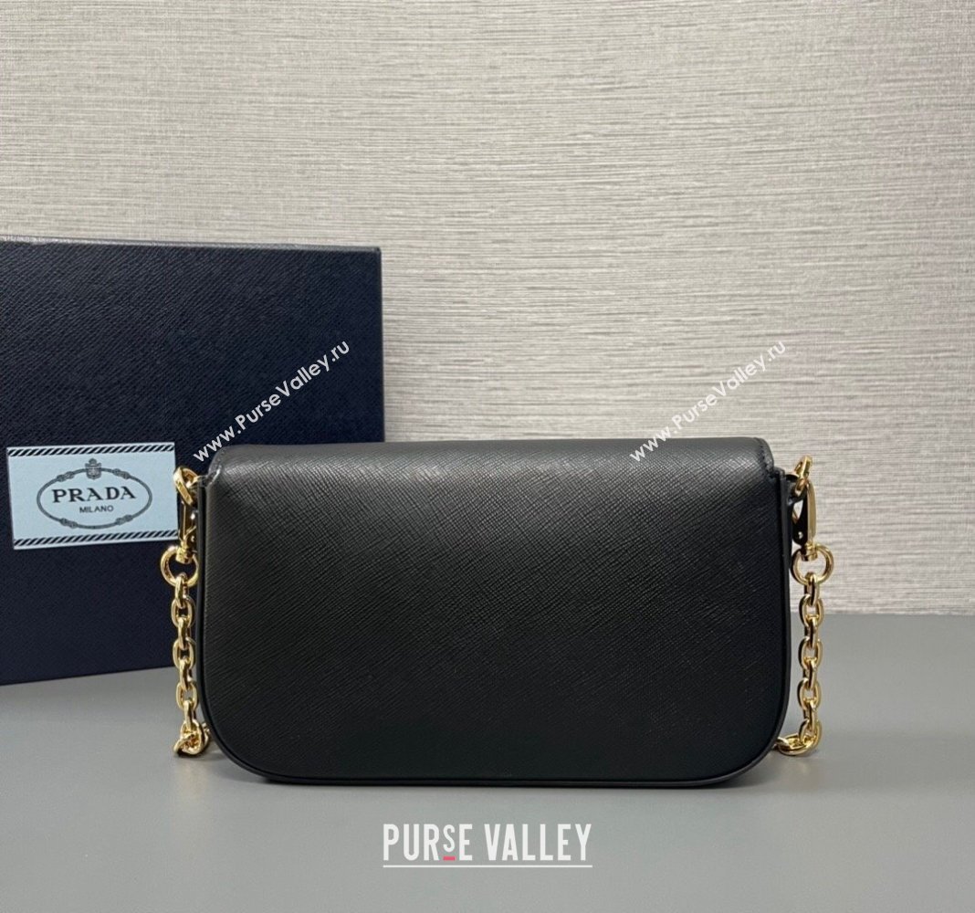 Prada Saffiano leather mini-bag 1BD356 Black 2024 (YZ-240416070)