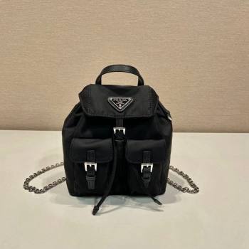 Prada Re-Nylon Mini Backpack Bag 1BH029 Black 2024 0416 (YZ-240416073)