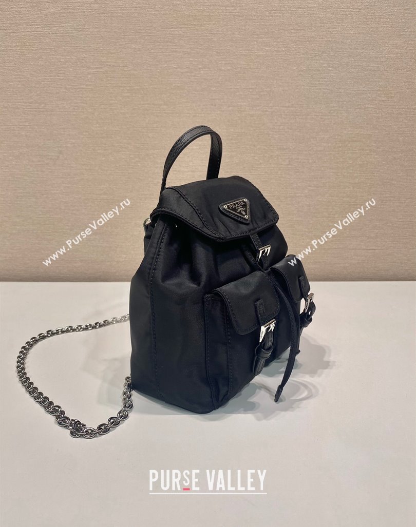 Prada Re-Nylon Mini Backpack Bag 1BH029 Black 2024 0416 (YZ-240416073)