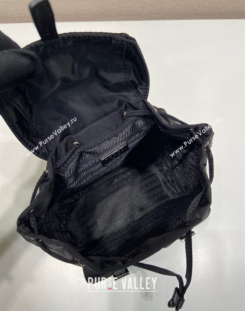 Prada Re-Nylon Mini Backpack Bag 1BH029 Black 2024 0416 (YZ-240416073)