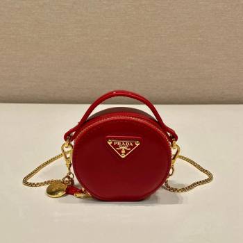 Prada Patent leather mini-pouch Red 2024 1NR023 (YZ-240416074)