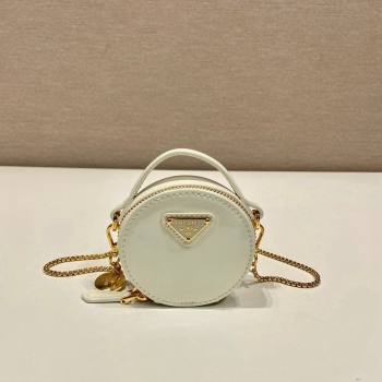Prada Patent leather mini-pouch White 2024 1NR023 (YZ-240416075)