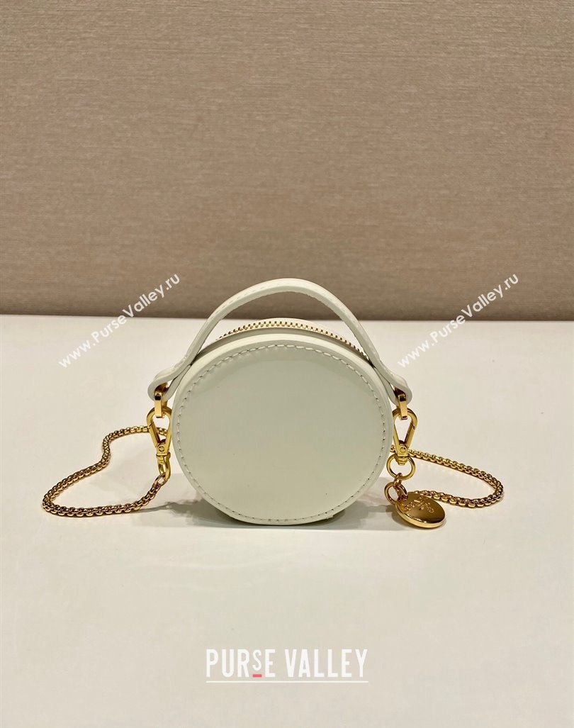 Prada Patent leather mini-pouch White 2024 1NR023 (YZ-240416075)