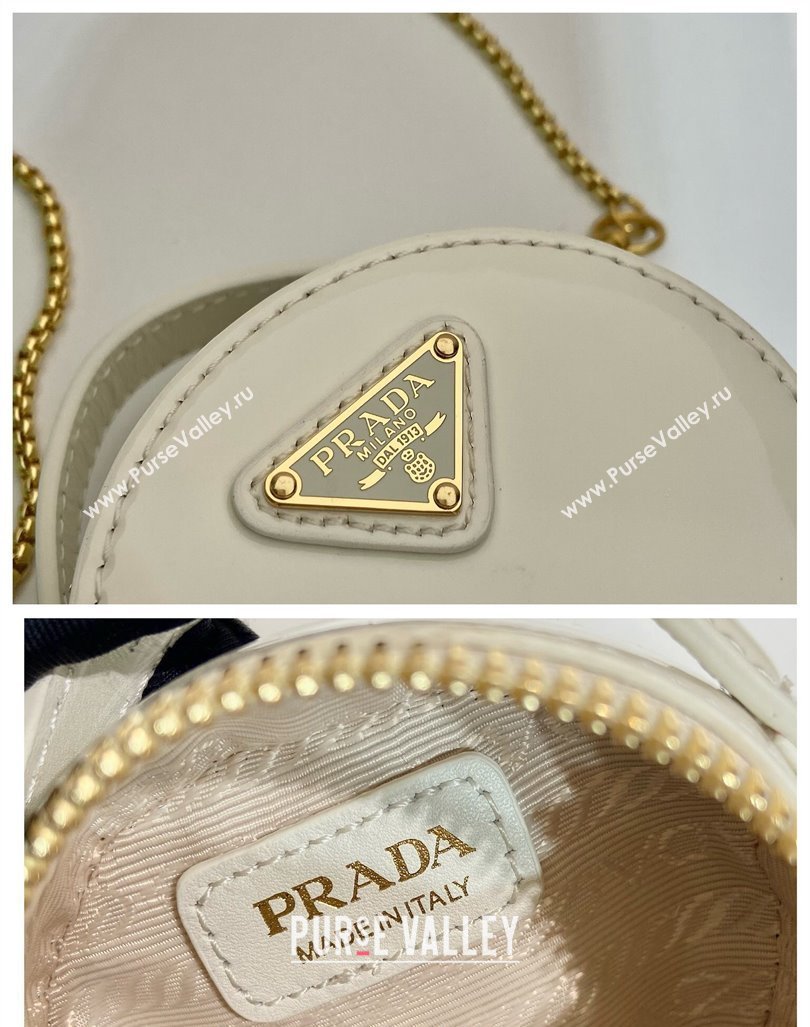 Prada Patent leather mini-pouch White 2024 1NR023 (YZ-240416075)