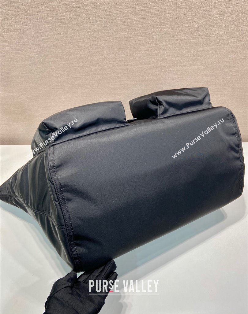 Prada Mens Re-Nylon and leather travel bag Black 2VC040 2024 (YZ-240416078)