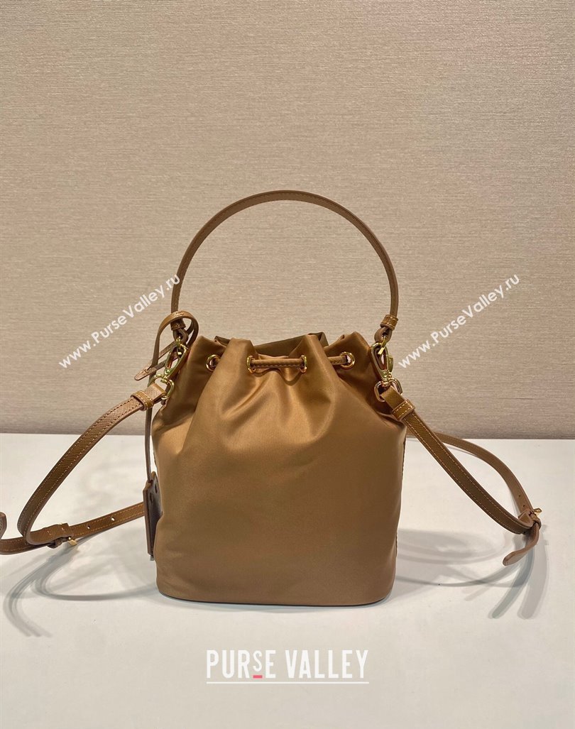 Prada Re-Edition 1978 Re-Nylon Bucket mini-bag 1BE067 Brown 2024 0416 (YZ-240416081)