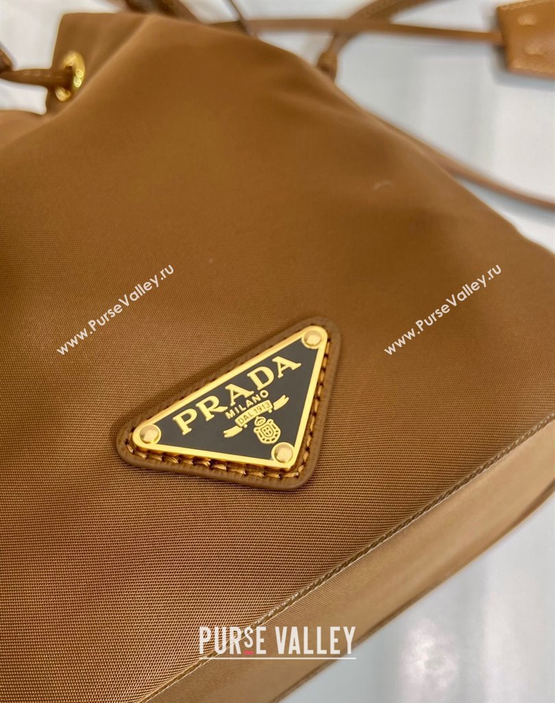 Prada Re-Edition 1978 Re-Nylon Bucket mini-bag 1BE067 Brown 2024 0416 (YZ-240416081)