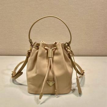 Prada Re-Edition 1978 Re-Nylon Bucket mini-bag 1BE067 Beige 2024 0416 (YZ-240416083)