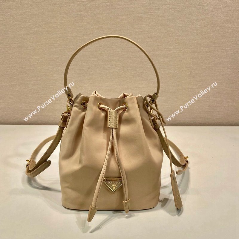 Prada Re-Edition 1978 Re-Nylon Bucket mini-bag 1BE067 Beige 2024 0416 (YZ-240416083)