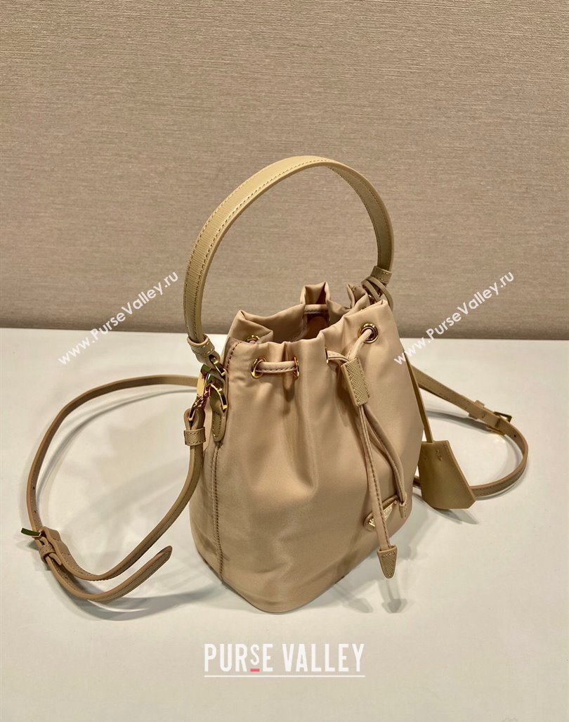 Prada Re-Edition 1978 Re-Nylon Bucket mini-bag 1BE067 Beige 2024 0416 (YZ-240416083)