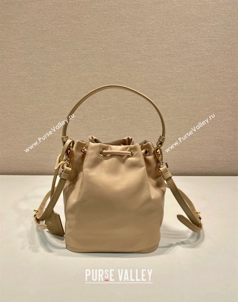 Prada Re-Edition 1978 Re-Nylon Bucket mini-bag 1BE067 Beige 2024 0416 (YZ-240416083)